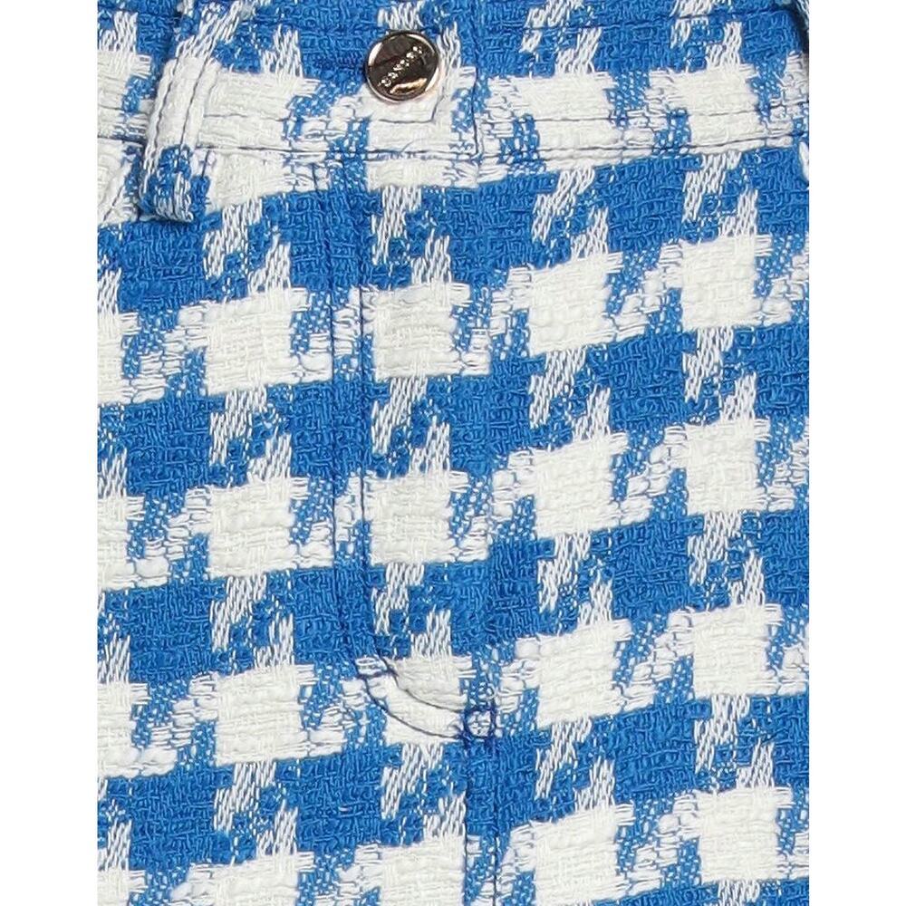 Sandro Sixtine Houndstooth Bouclé Tweed Mini Skirt Blue White Small 4 - Picture 4 of 12